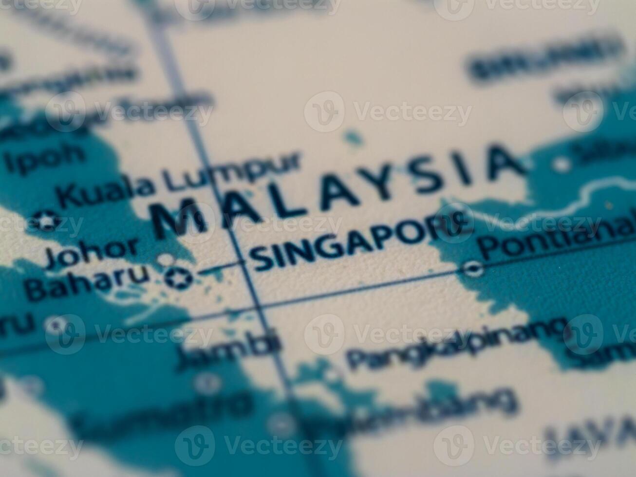 Traveling through malaysia a detailed map exploration of singapore and surroundings photo