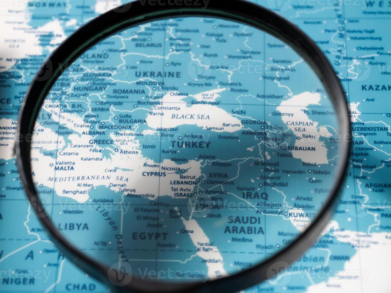 Turkey on the world map a close-up educational exploration of geography and travel photo