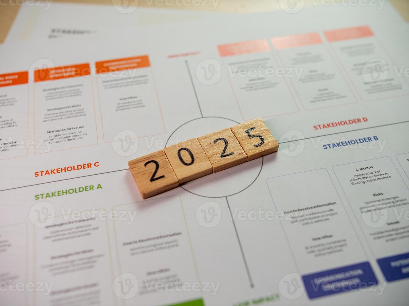 Business strategy planning for 2025 enhancing stakeholder engagement in a collaborative environment photo