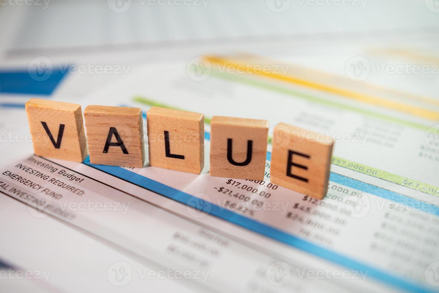Business value assessment financial insights document analysis in office environments photo
