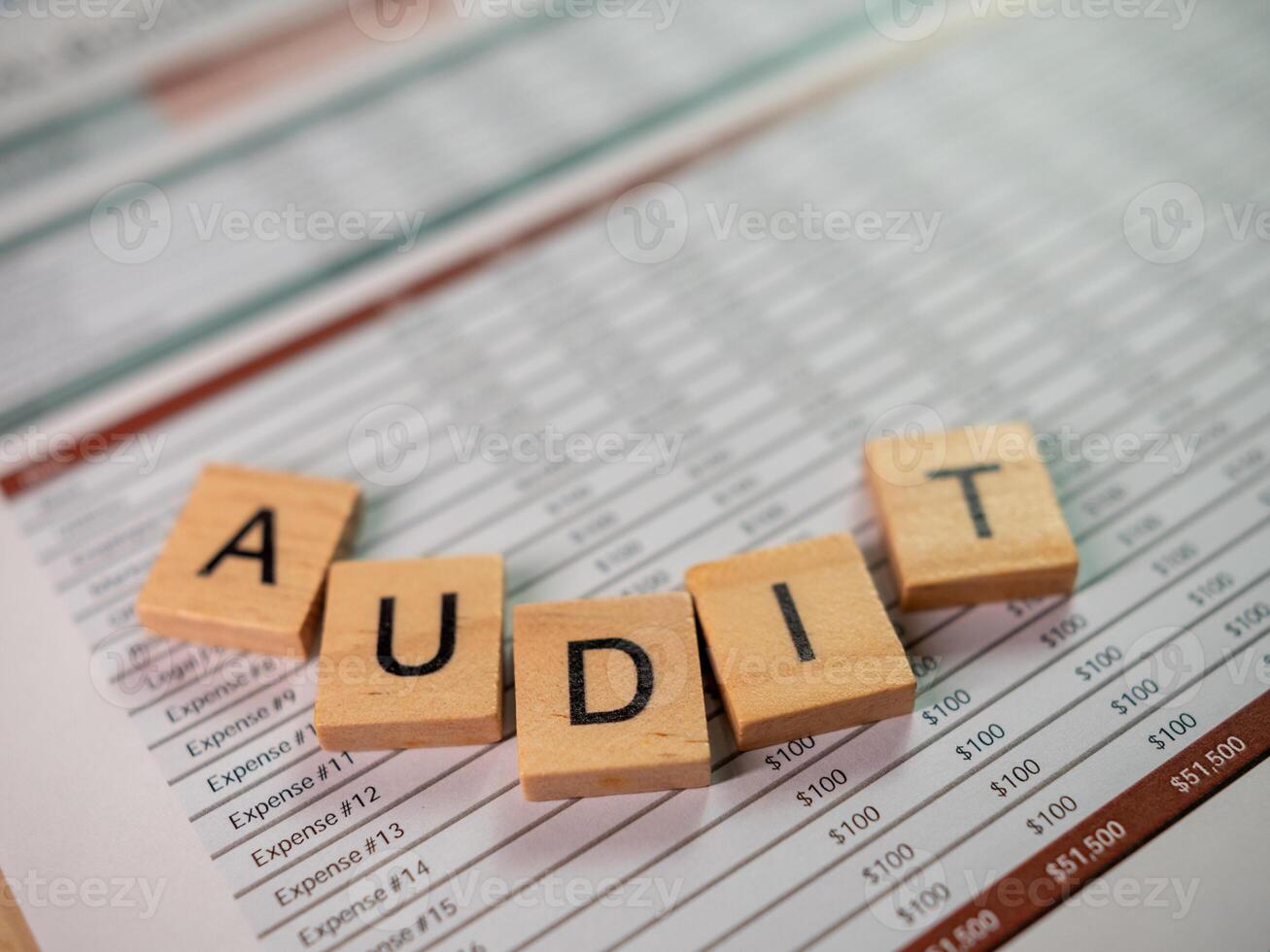 Business audit process overview in a corporate finance analysis office setting photo