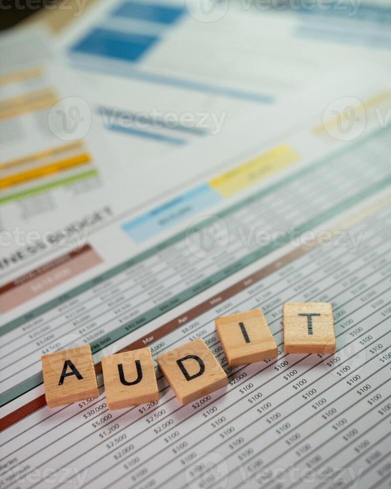 Business audit reports and financial data analysis office environment informative insights photo