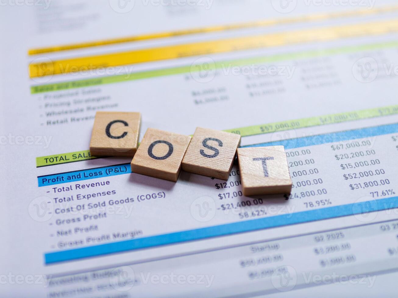Corporate cost analysis report a financial overview for office environments photo