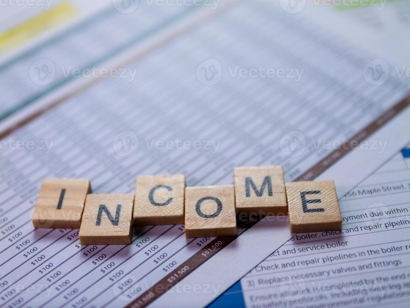 Financial documents review data insights for business growth strategies in office settings photo
