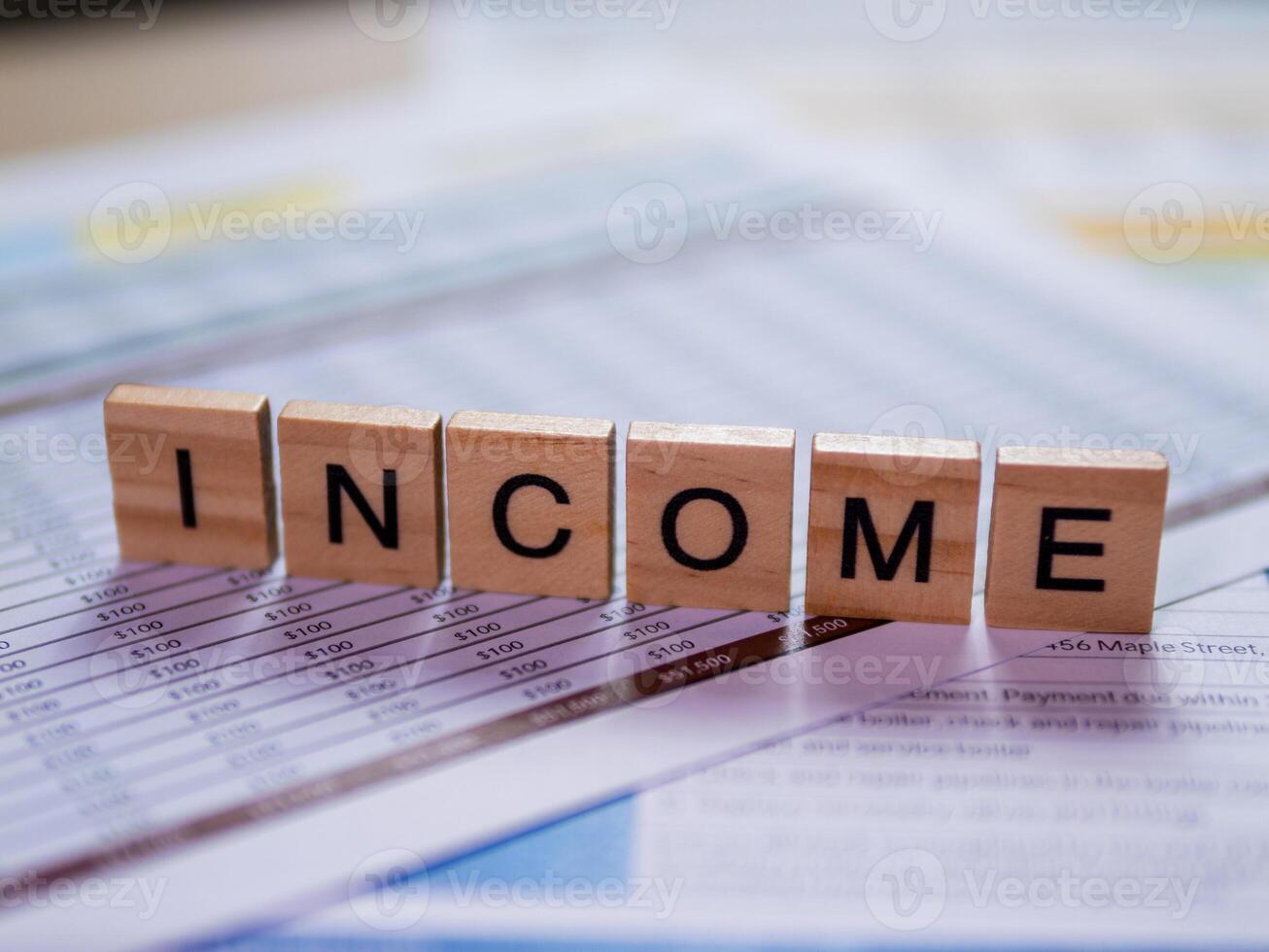 Business income analysis office environment financial report detailed overview for strategic growth photo