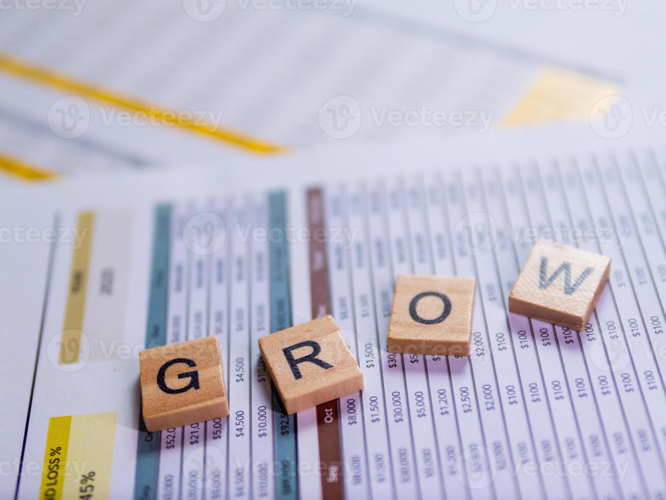 Business growth strategies workspace report financial planning in a professional environment photo