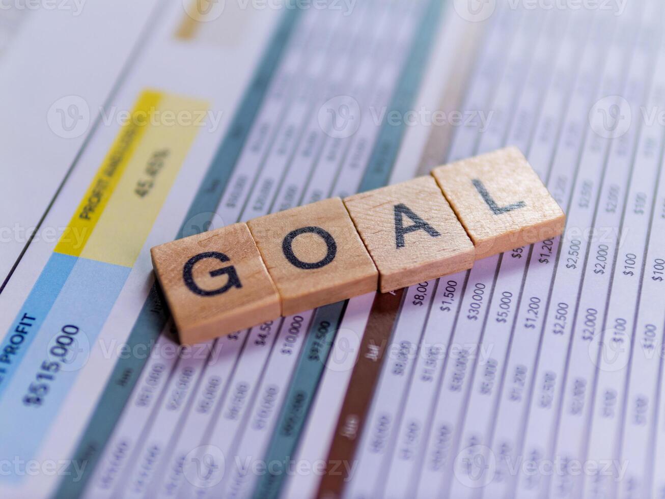 Business success through goal setting and strategic planning in professional workspaces photo
