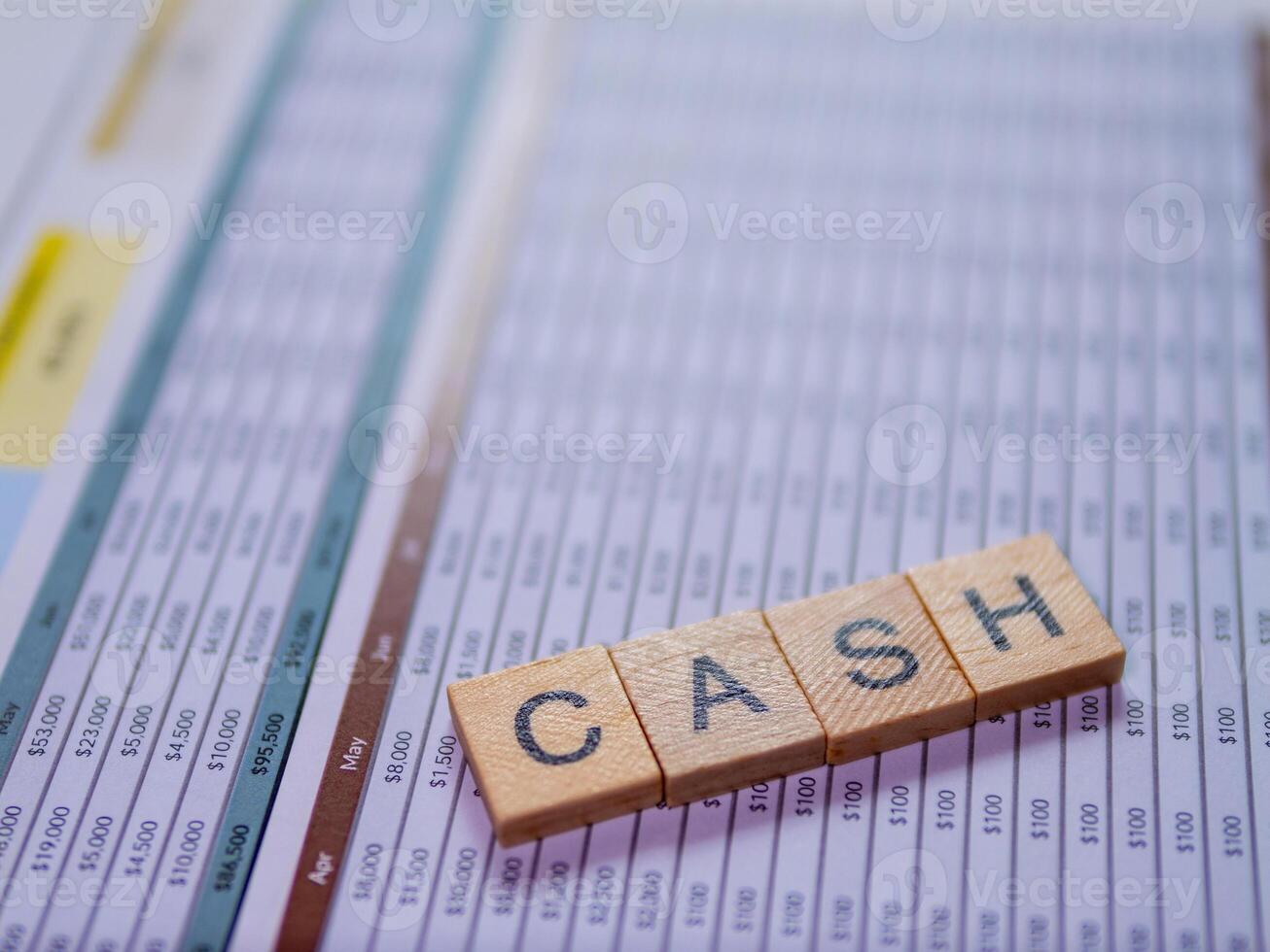 Analyzing cash flow financial data insights in a professional office environment photo
