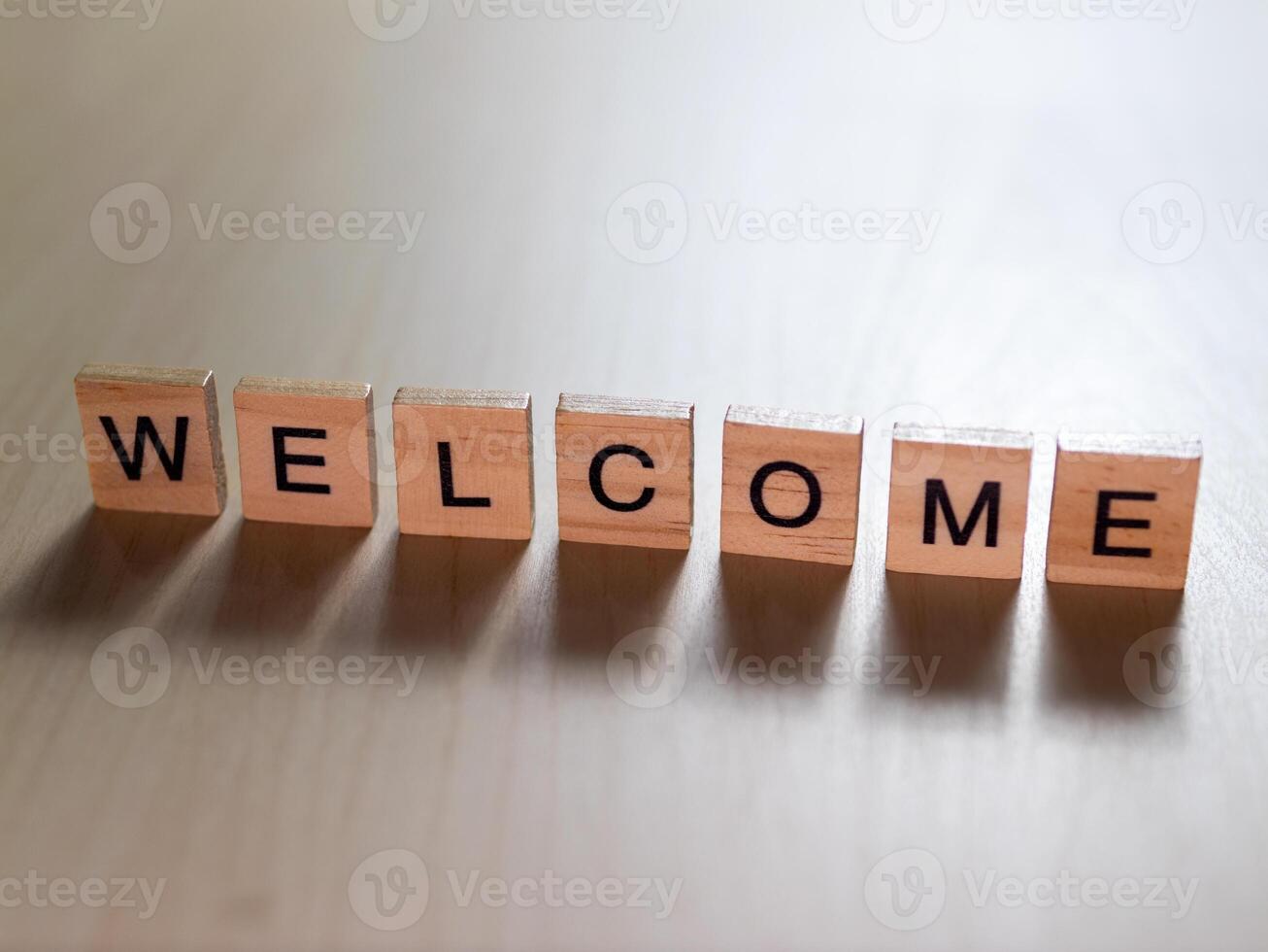 Welcoming atmosphere created with wood blocks indoor environment inspirational design concept photo