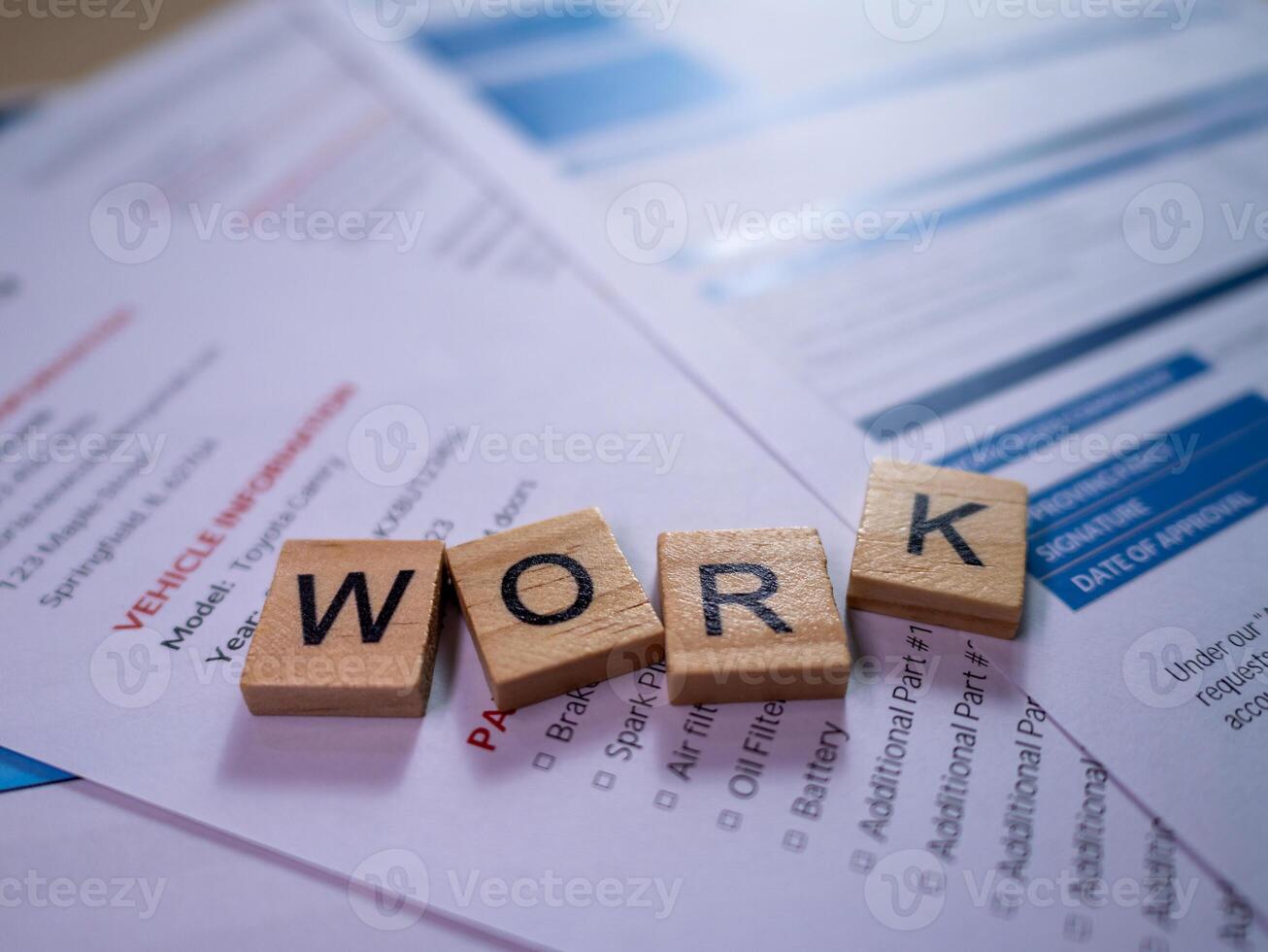 Optimizing productivity in a professional office environment with work documents photo