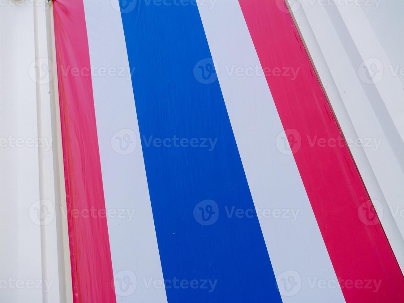 Colorful striped design modern art installation urban setting abstract viewpoint creative concept photo