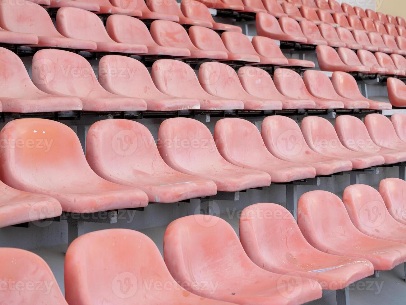 Empty stadium seats await fans for upcoming sports event urban arena indoor wide angle anticipation photo