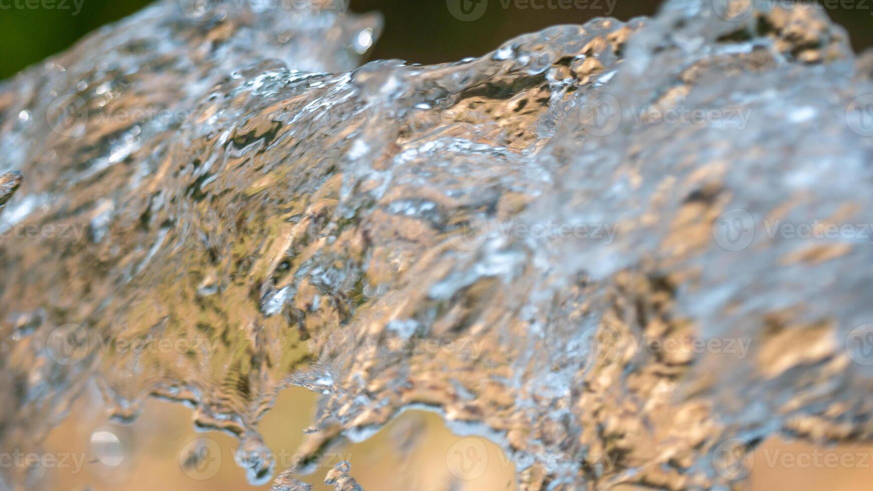 Dynamic water splash captured in nature close-up serene environment refreshing concept photo