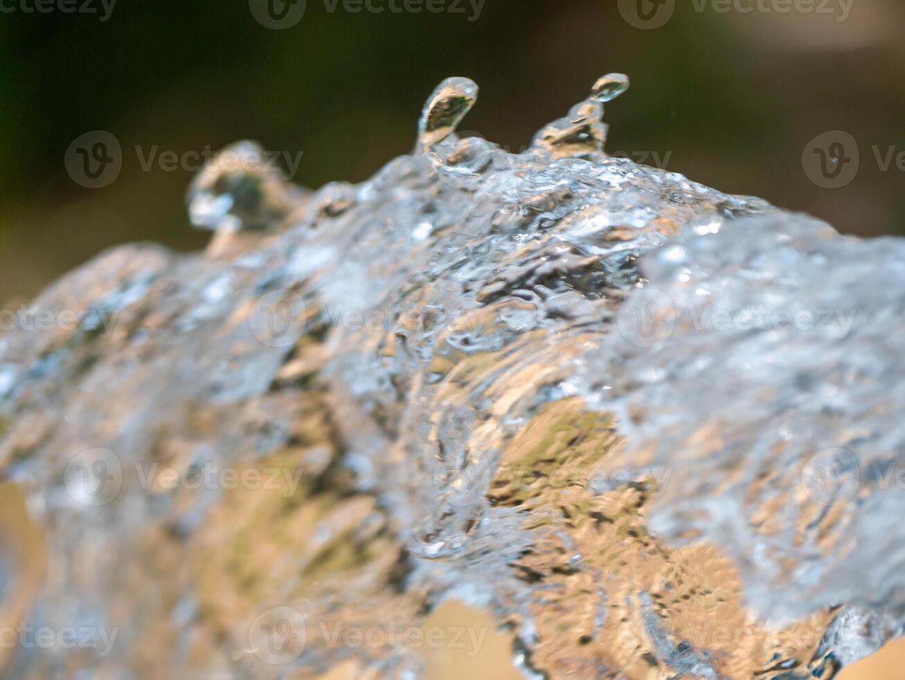 Dynamic water splashing action natural setting close-up nature fluid motion concept photo