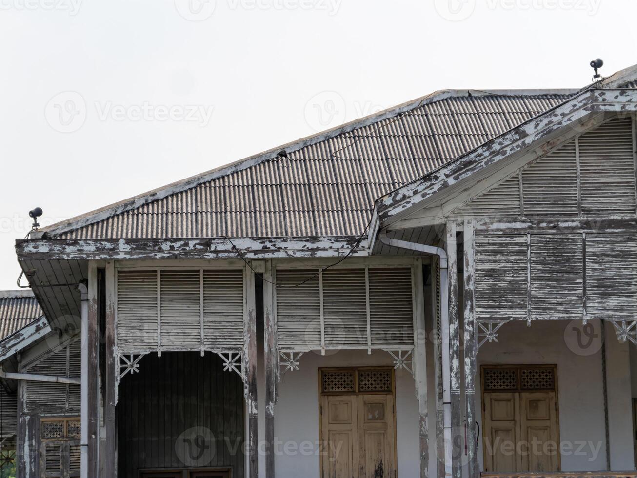 Abandoned buildings close-up urban exploration of historic architecture and weathered decay photo