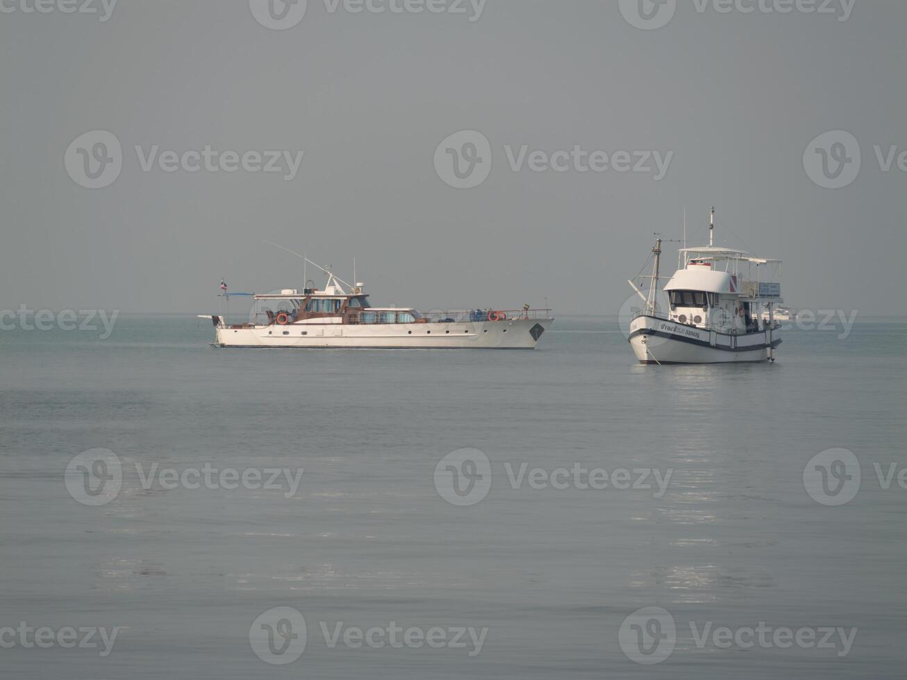 Serene sailing adventure exploring tranquil coastal waters a boating journey photo