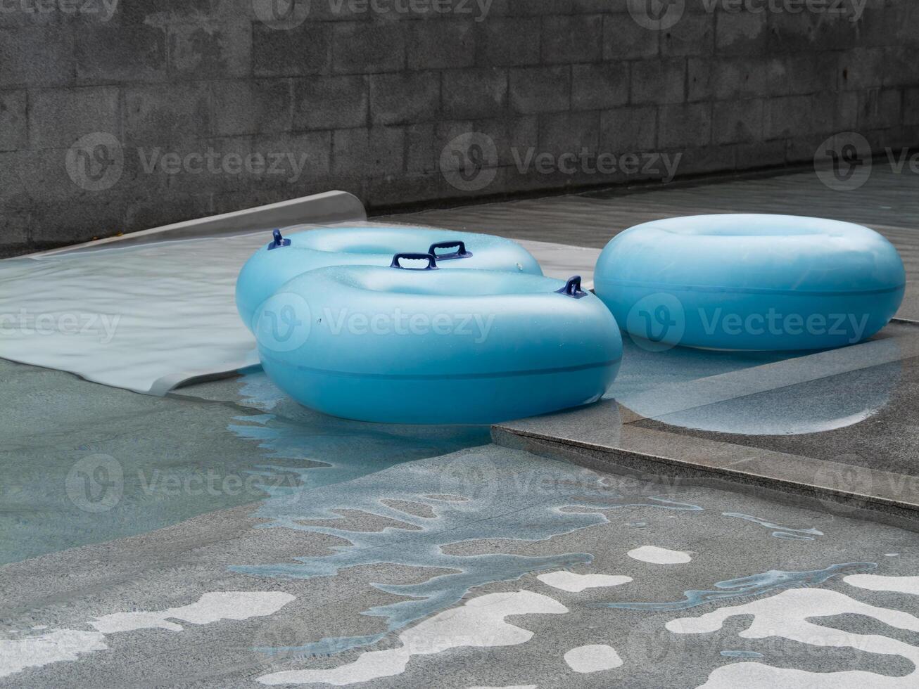 Relaxing tubing adventure water park outdoor activity fun environment aerial view leisure concept photo