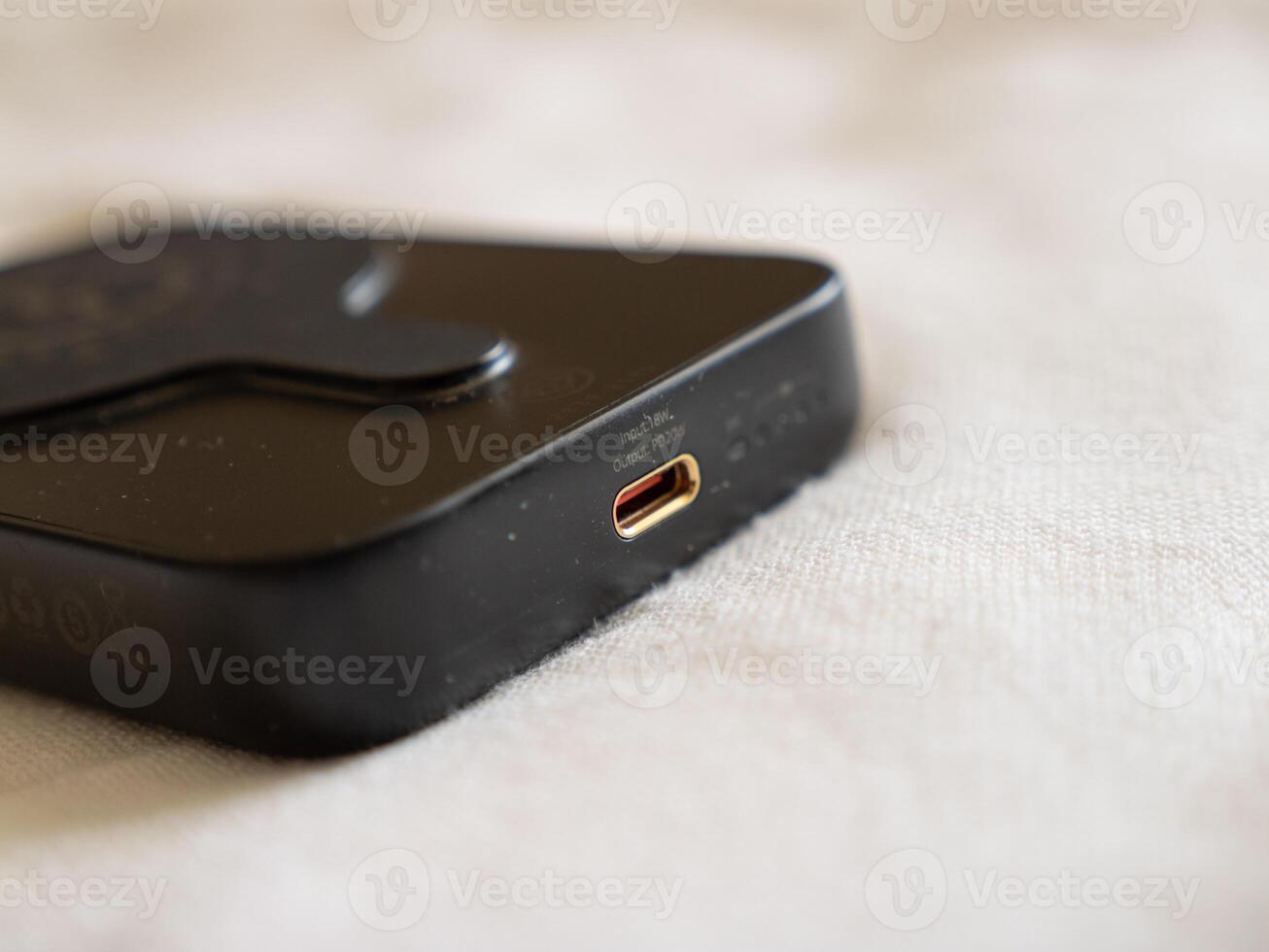 Innovative technology charger modern workspace product minimalist design close-up tech essentials photo