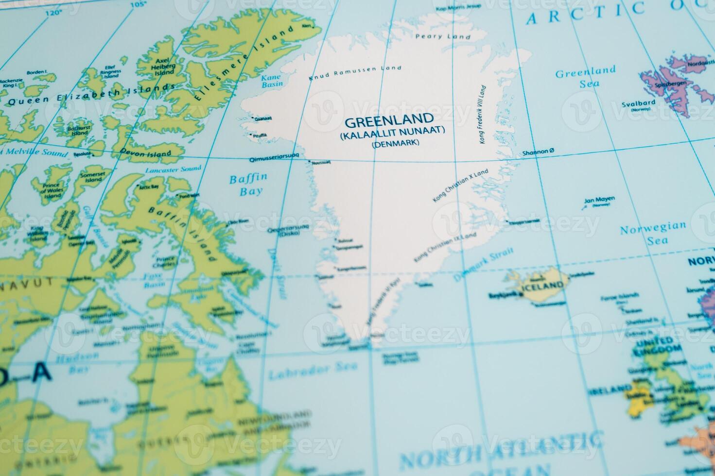 Exploring greenland's unique geography map overview arctic region educational illustration photo