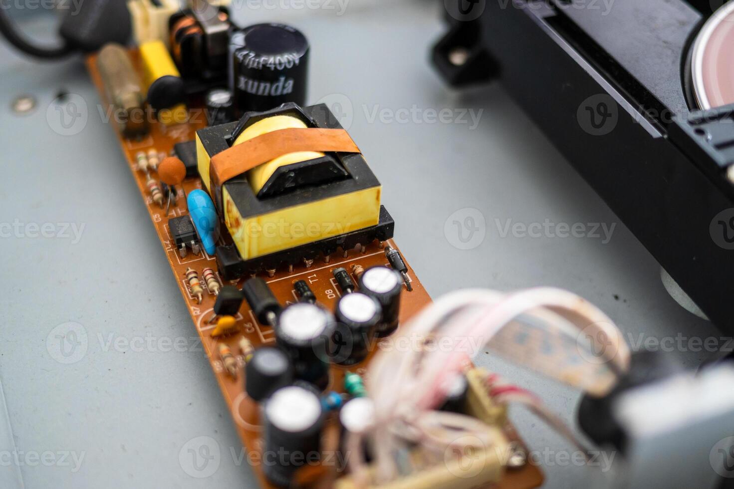 Electronic component circuit board workshop product indoor close-up technology insights photo