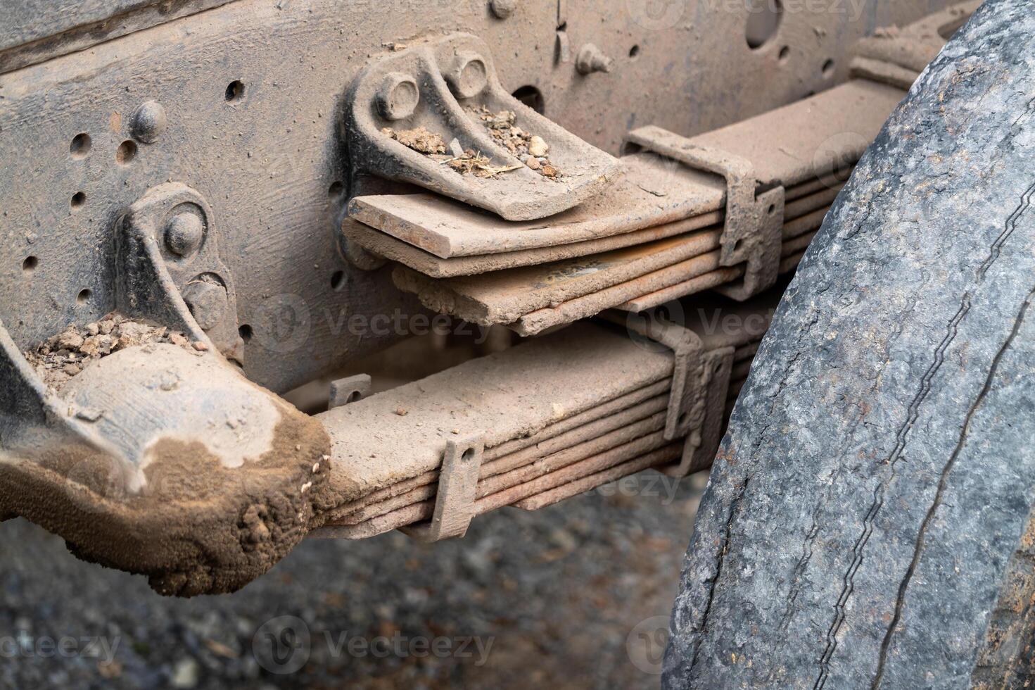 Close-up of automotive suspension components engineering insights from the workshop photo