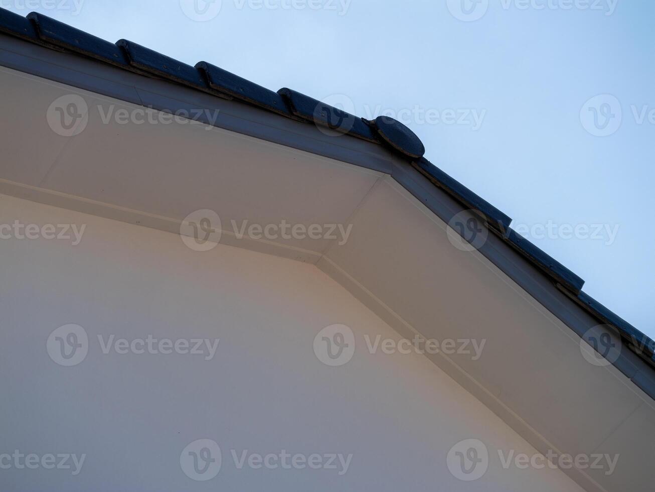 Roof edge detail residential area architectural outdoor low angle modern design photo