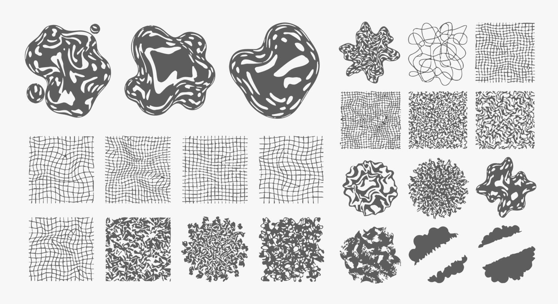 Abstract Textures with Backgrounds, and Elements. vector