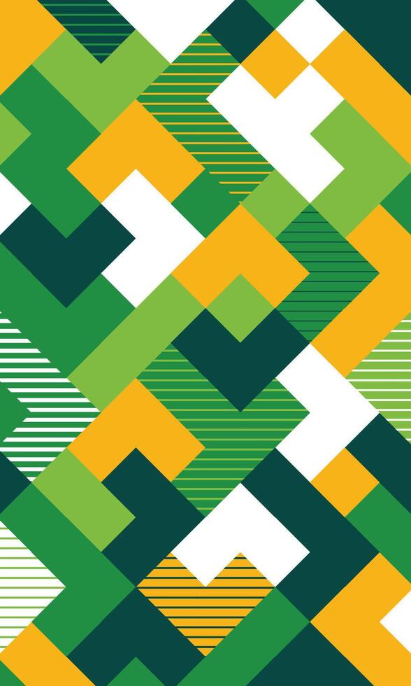 Colorful geometric pattern design vector