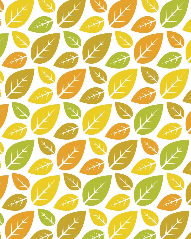 colorful leaves pattern design vector