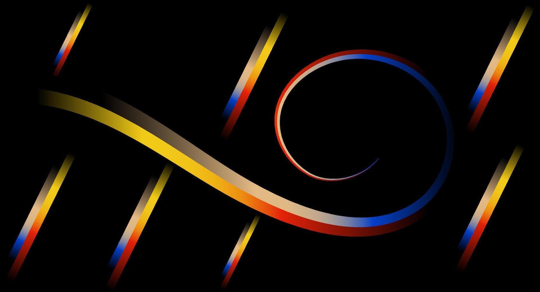Dynamic Background with Colorful Gradient Swirl For presentation, Website banner, cover, and Wallpaper vector