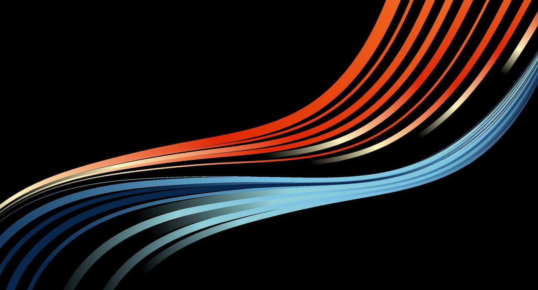 Abstract Background Design with Flowing Gradient Lines For presentation, Website banner, cover, and Wallpaper vector