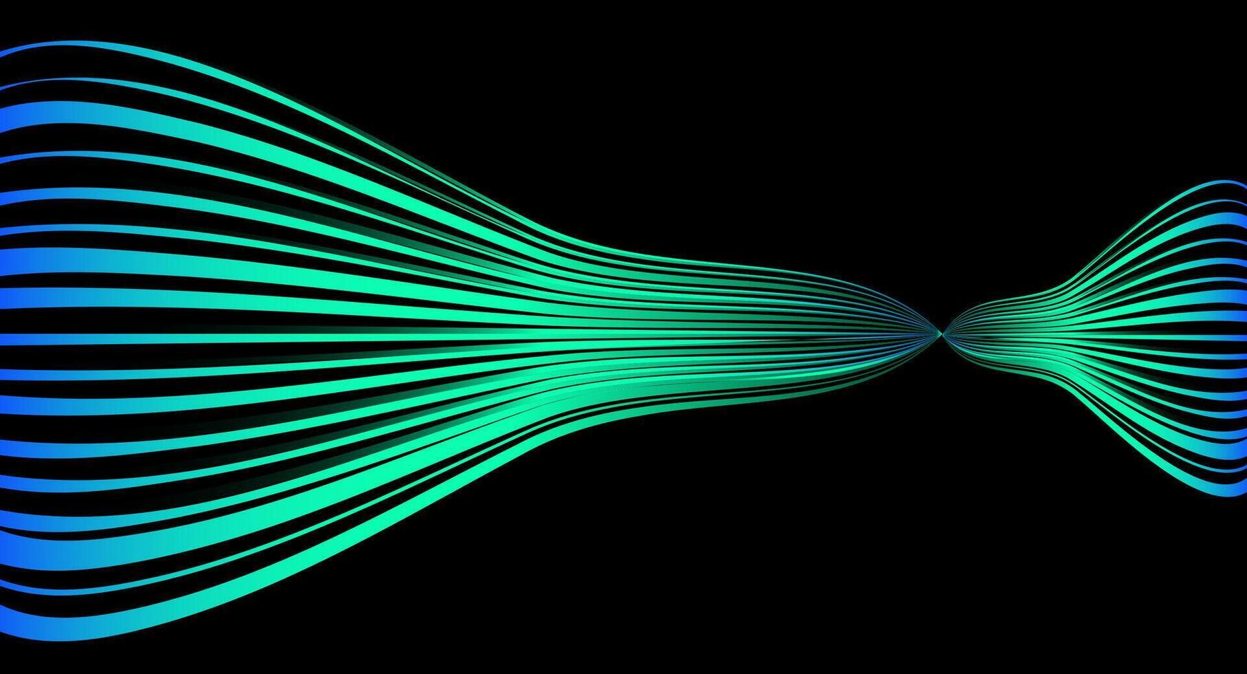 Dynamic Sound Wave Abstract Design For presentation, Website banner, cover, and Wallpaper vector