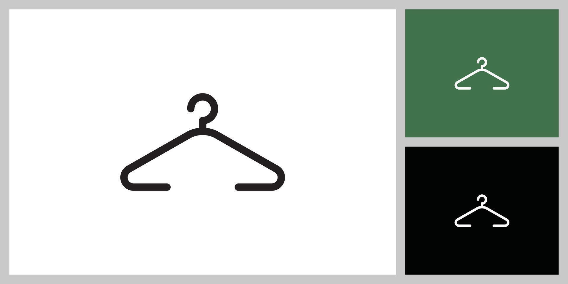 Shirt hanger icon in thick line style vector
