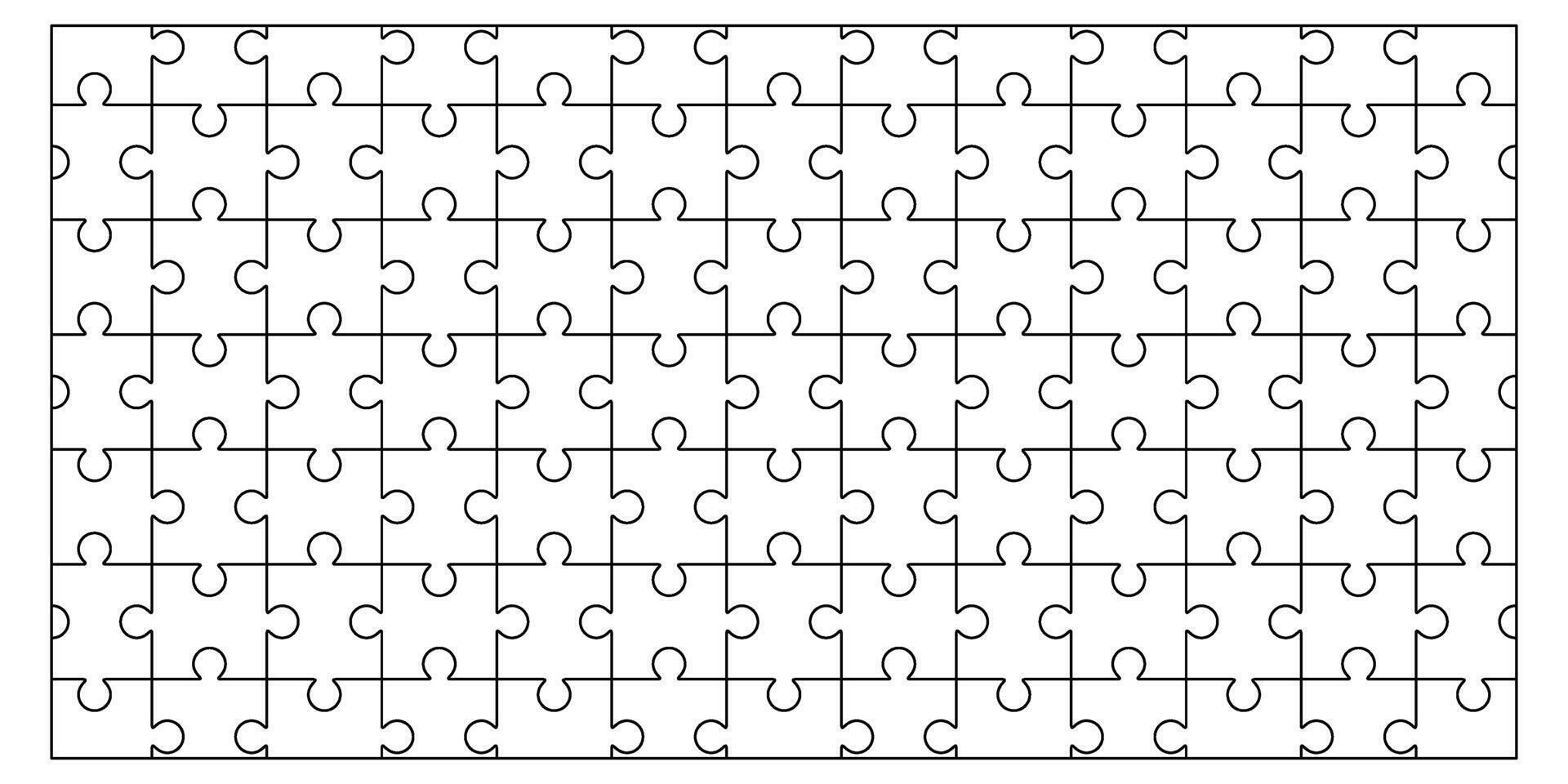 line puzzle piece background vector