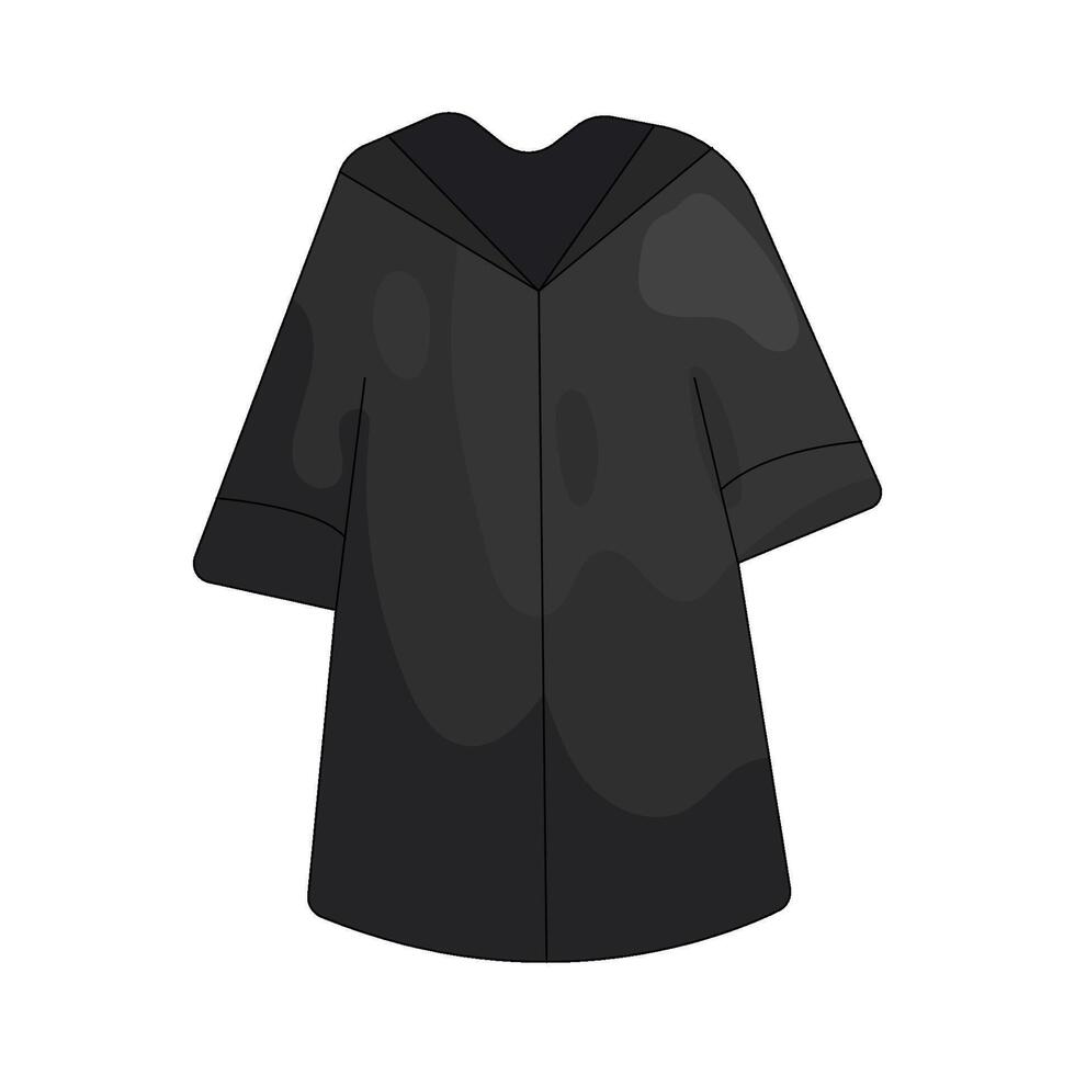 Black cloak design illustration vector