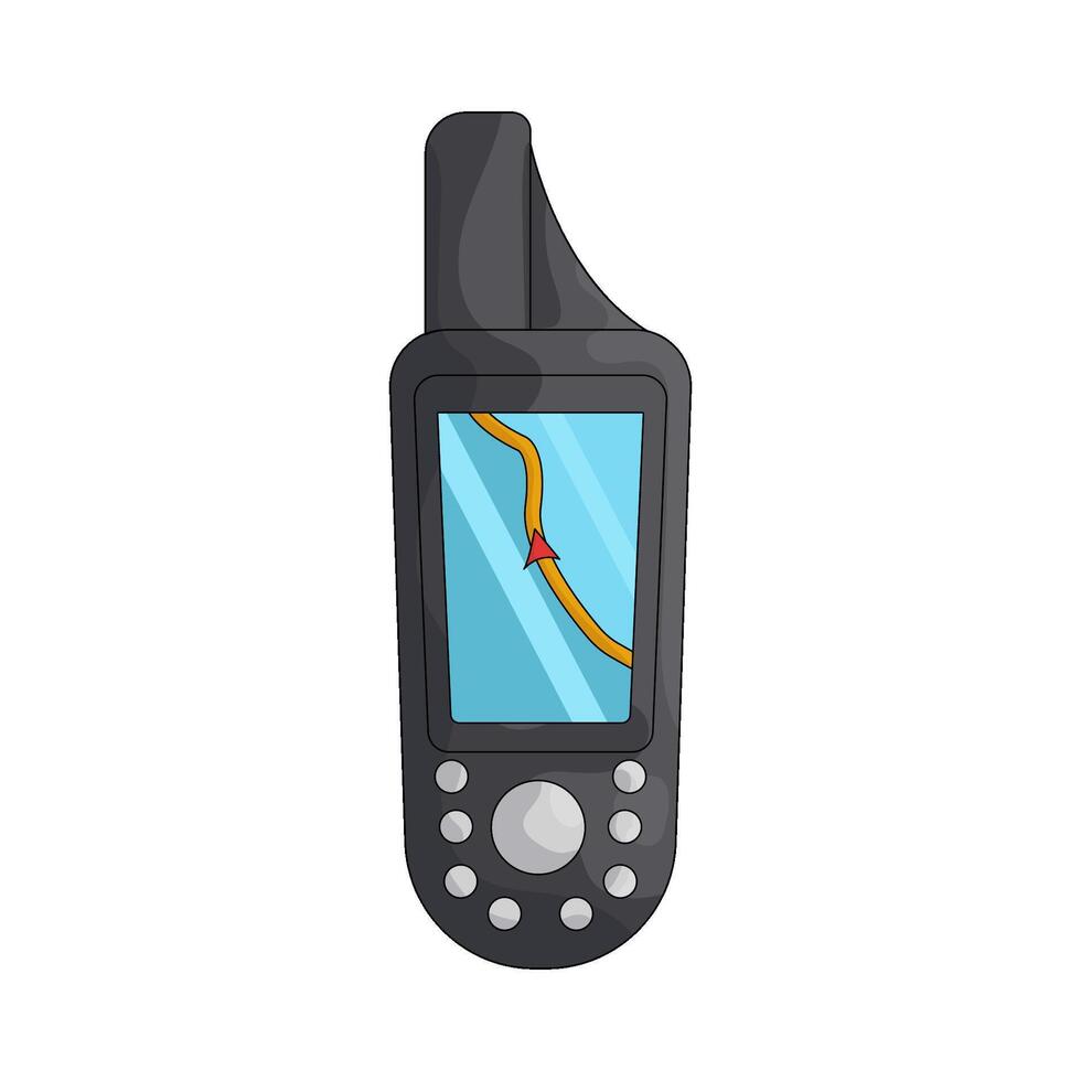 Handheld GPS device for navigation vector