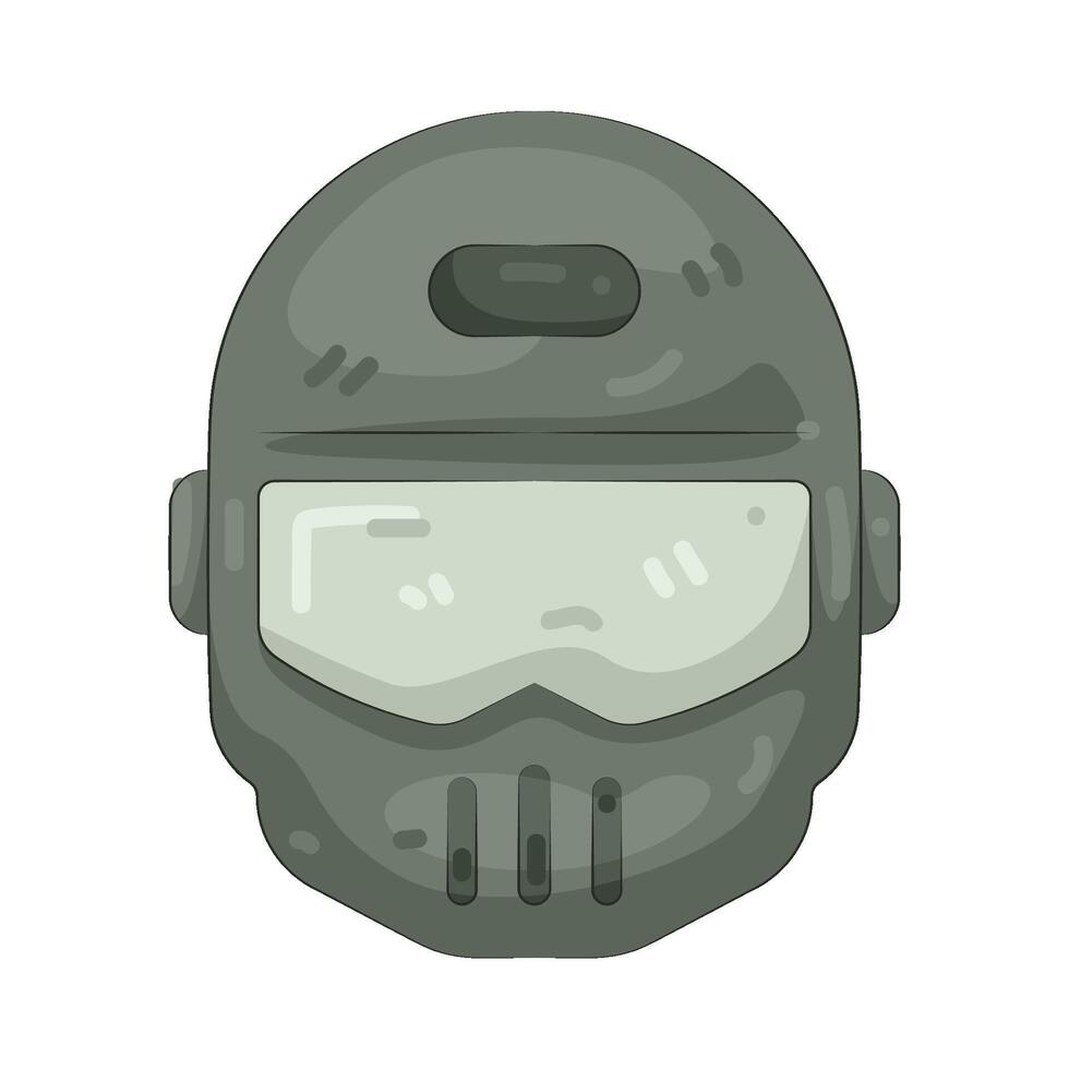 Cartoon military helmet design vector