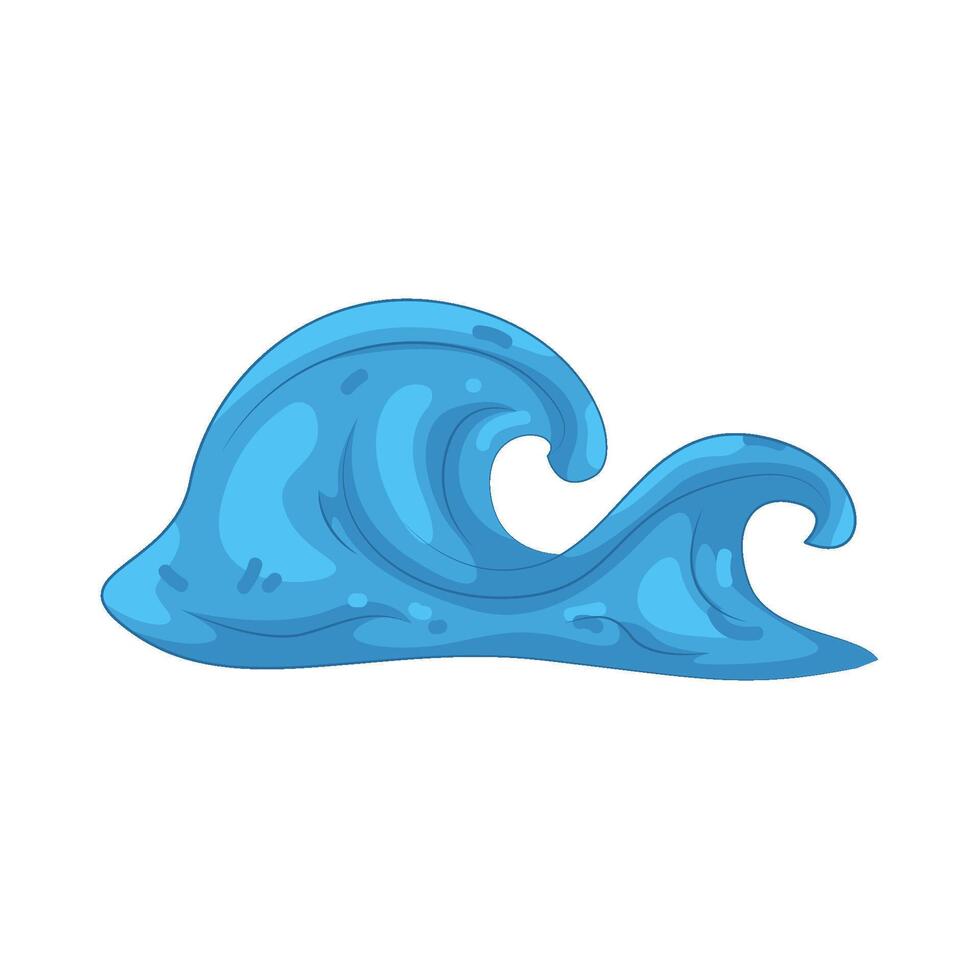 Blue Ocean Wave illustration vector