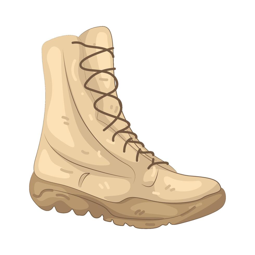 Military Combat Boot vector