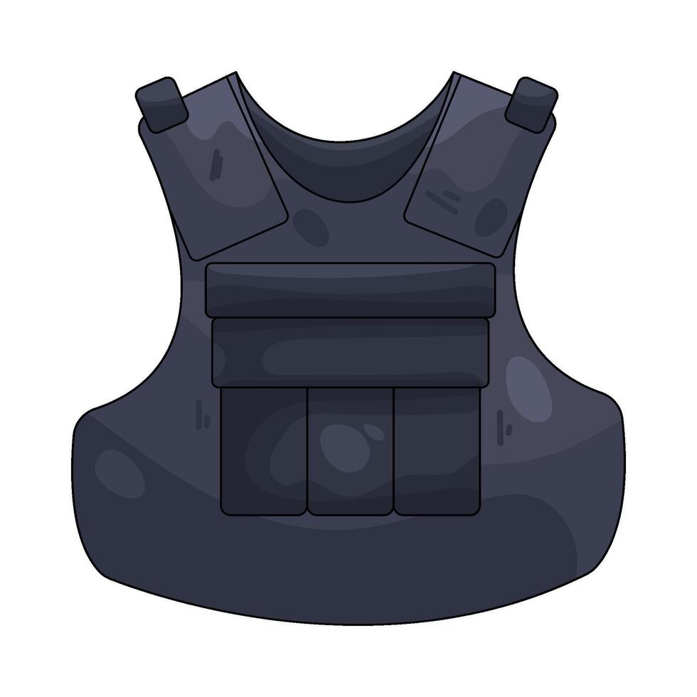 Bulletproof Body Armor Vest vector