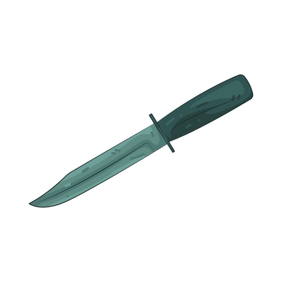 Steel Combat Knife vector
