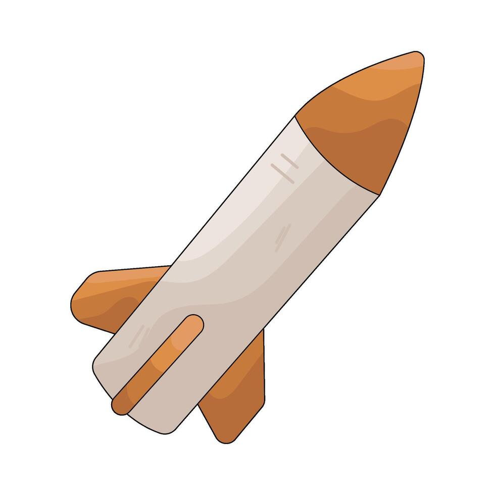 Rocket Ship Launching vector