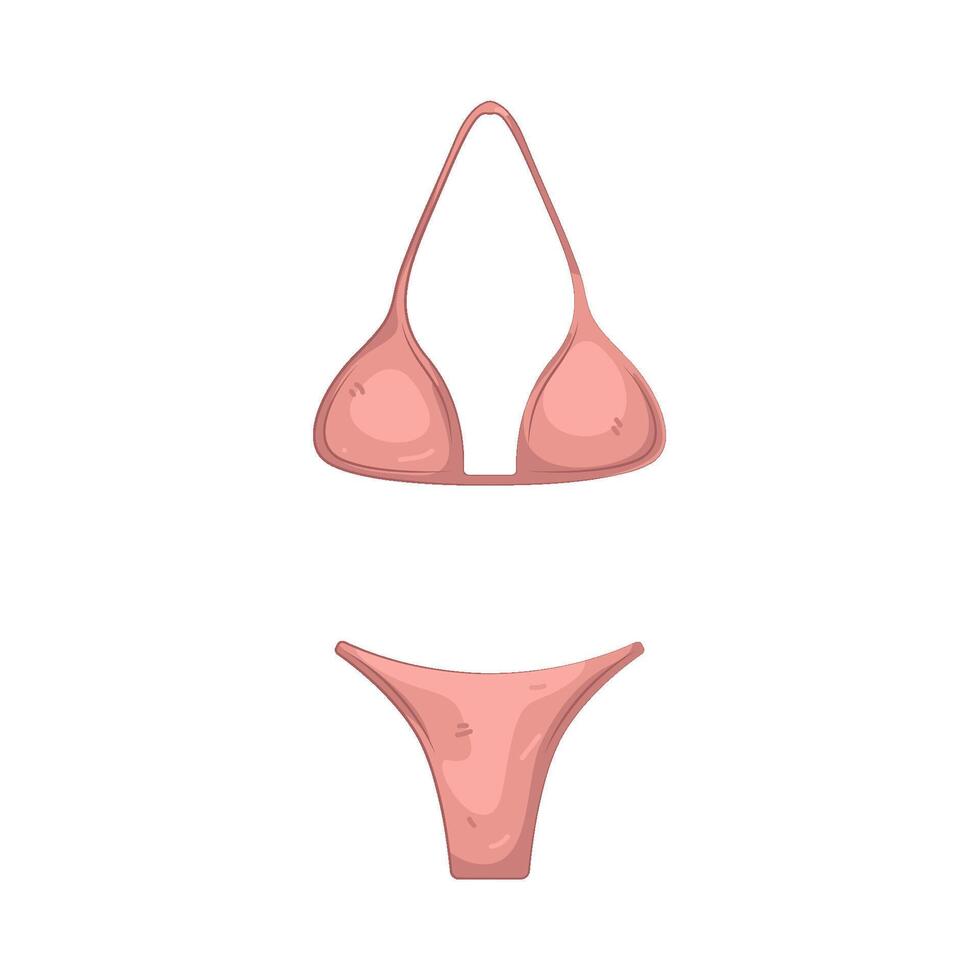 Pink Bikini Swimsuit vector