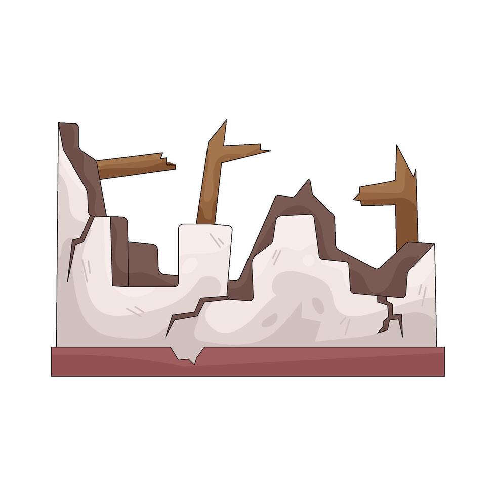 Illustration of Building blast vector