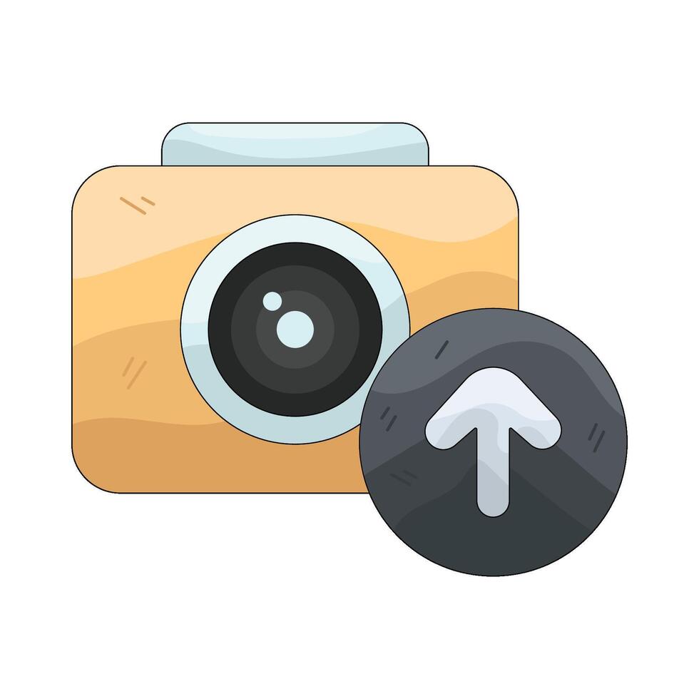Camera Upload Illustration vector