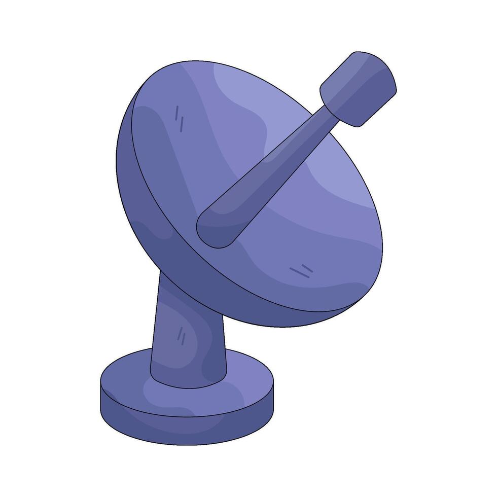 Purple Satellite Dish vector