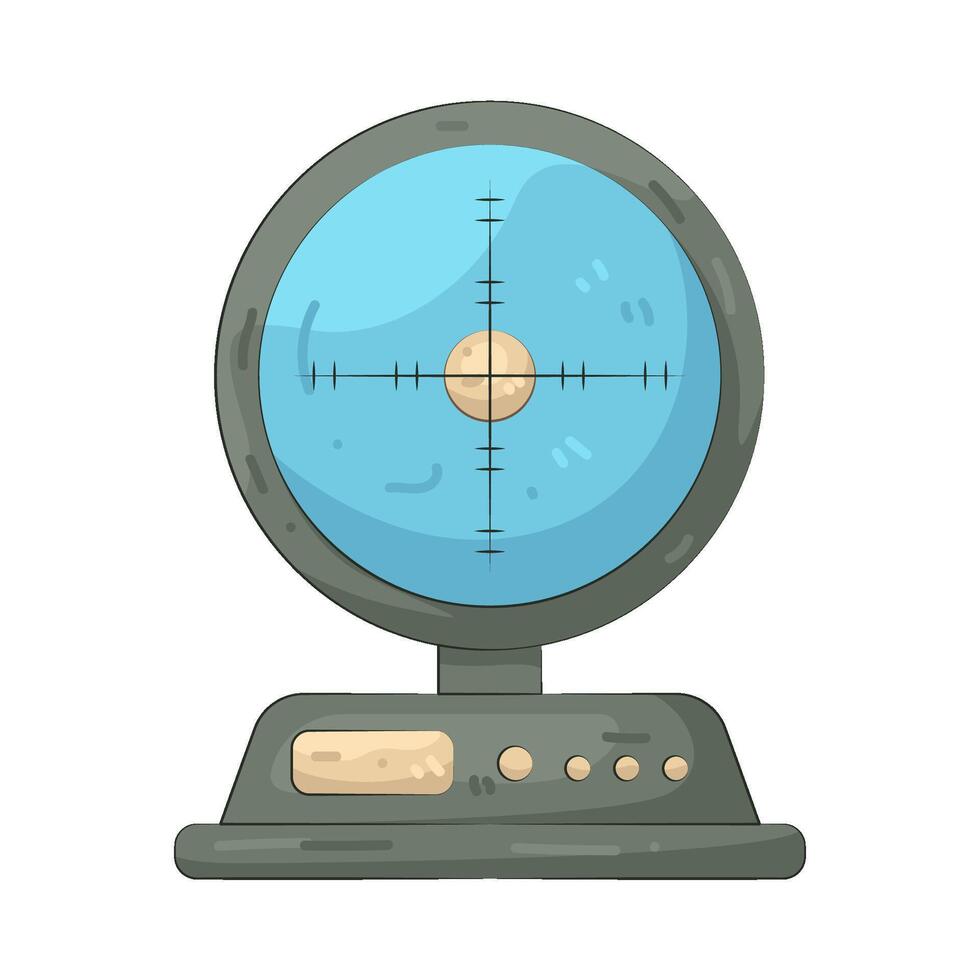 Radar Screen Electronic System vector