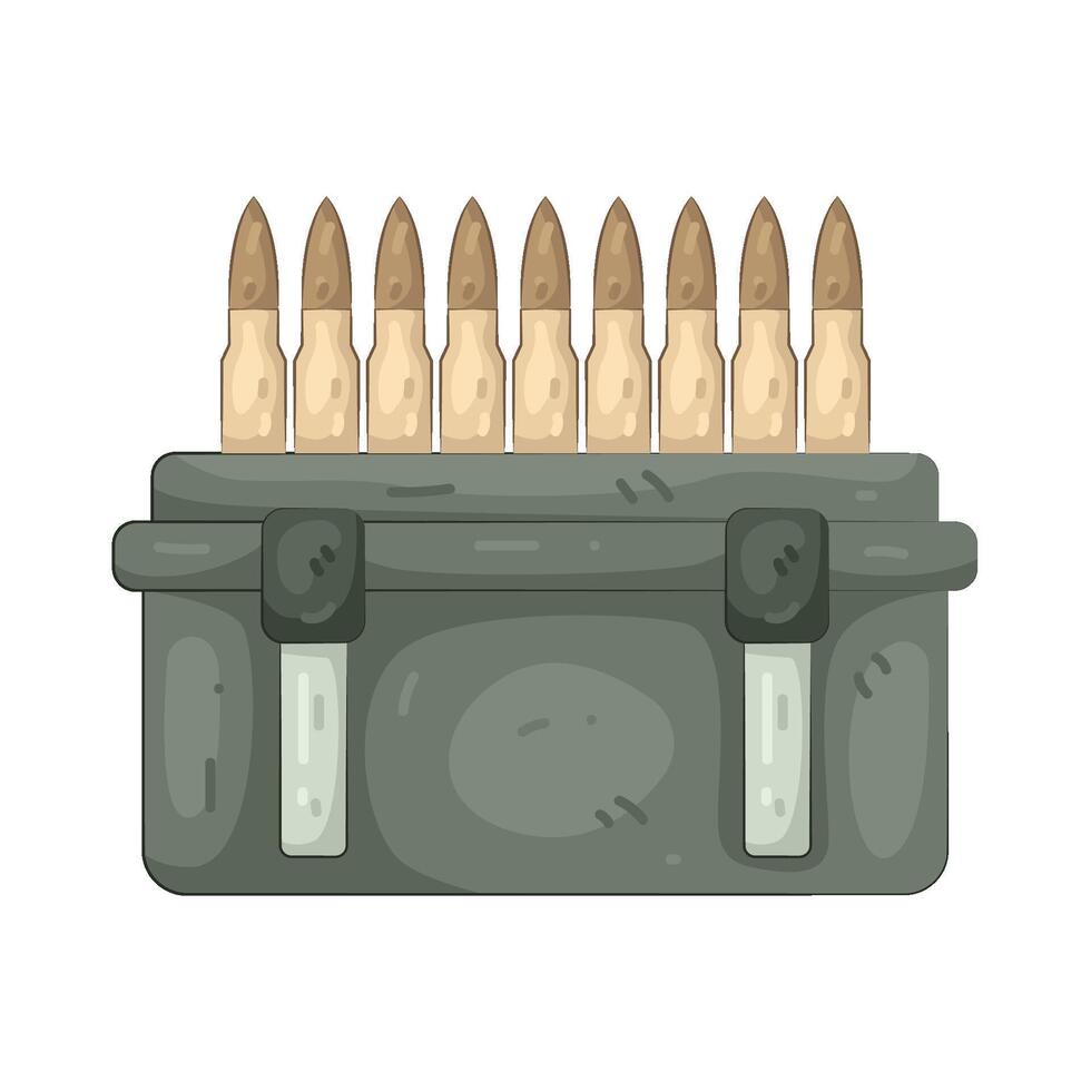 Ammunition in an Ammo Box vector