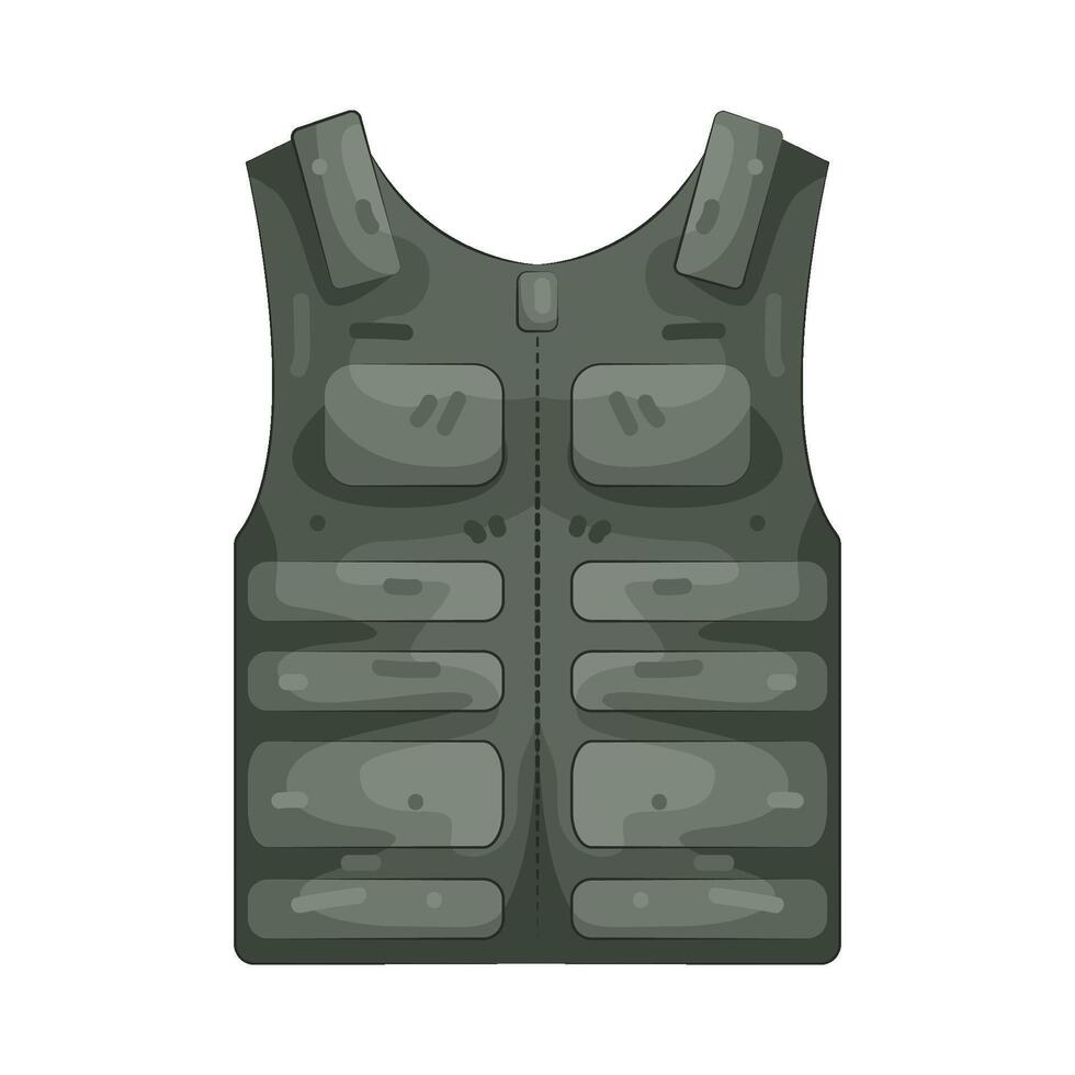 Military Tactical Vest vector