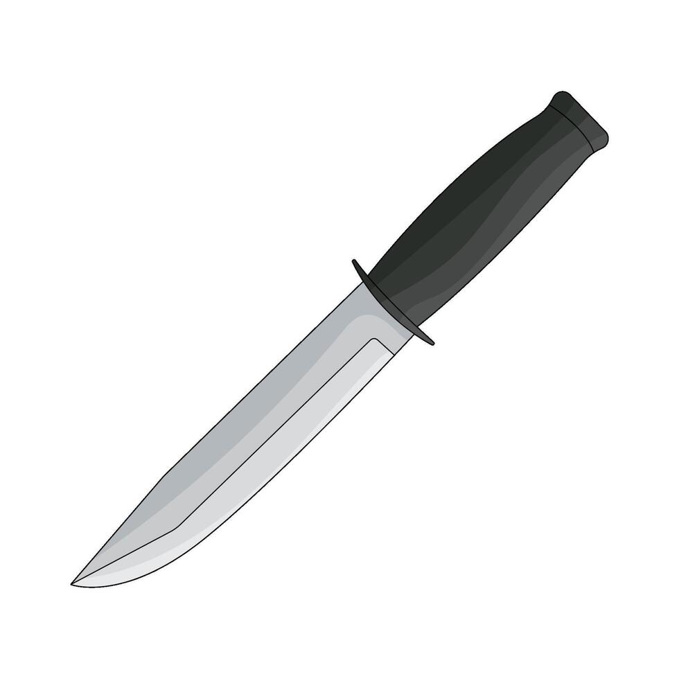 Illustration of Sharp Steel Knife vector